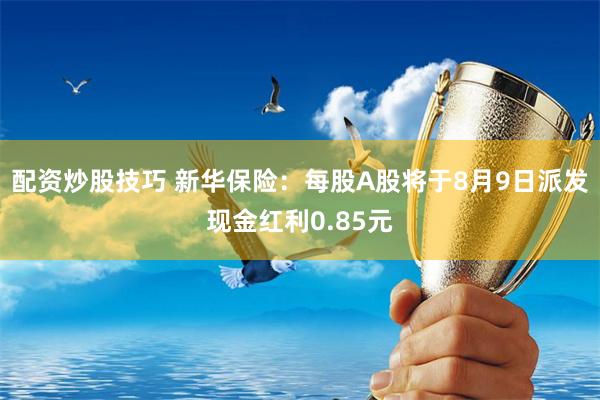 配资炒股技巧 新华保险：每股A股将于8月9日派发现金红利0.85元